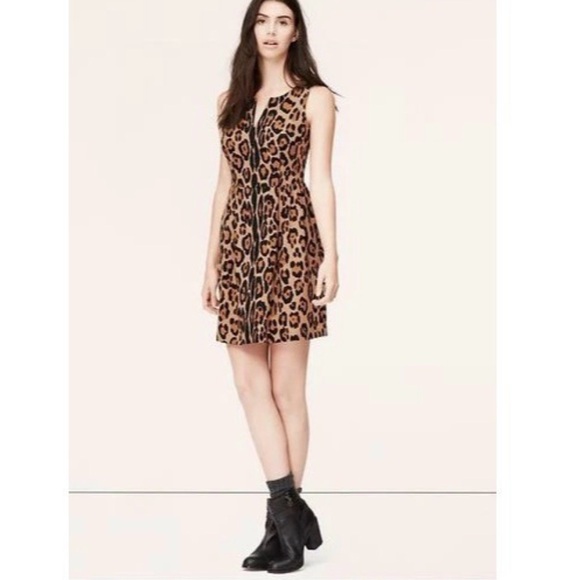 LOFT Dresses & Skirts - LOFT Leopard Mini Dress